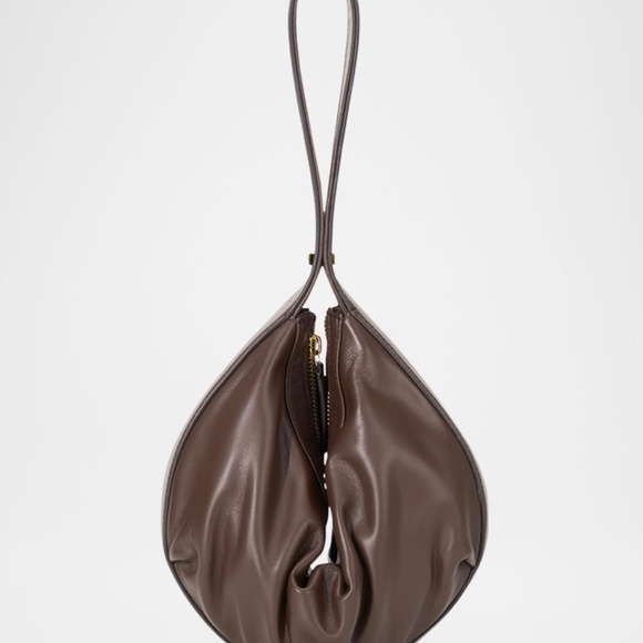 STAUD DEMY Espresso Leather Shoulder Bag - Picture 8 of 13